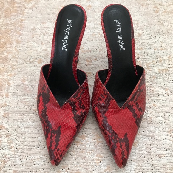 Jeffrey Campbell Free People Red Sweetheart Heels - Picture 8 of 8